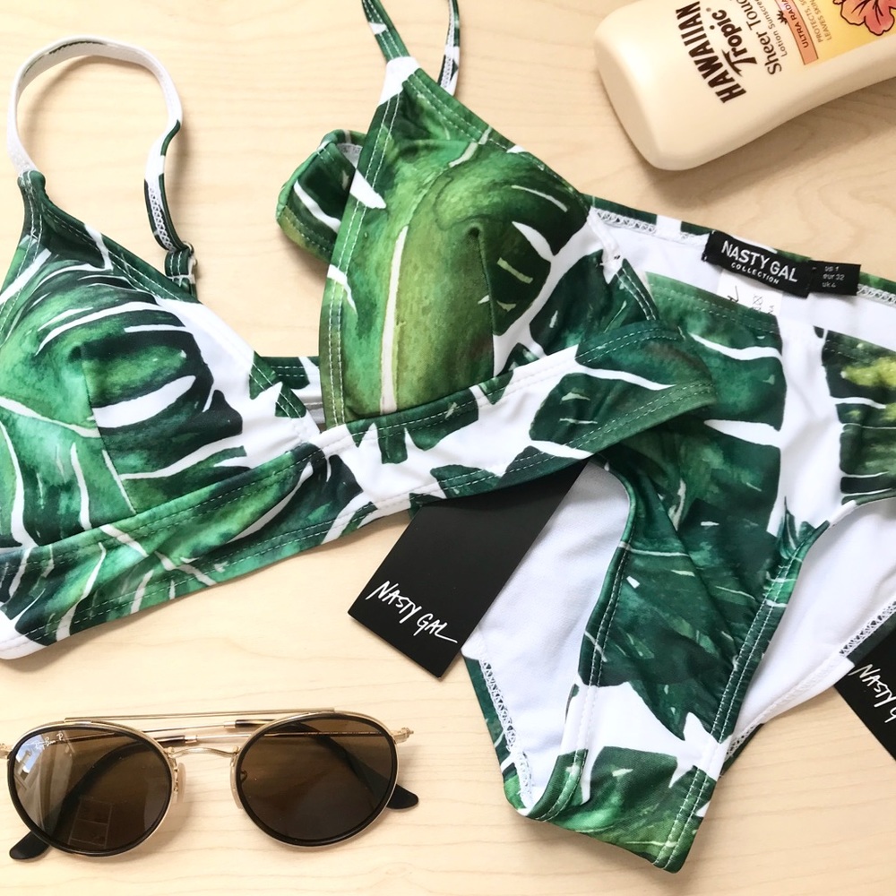 NASTY GAL PLANT BEAT IT BIKINI